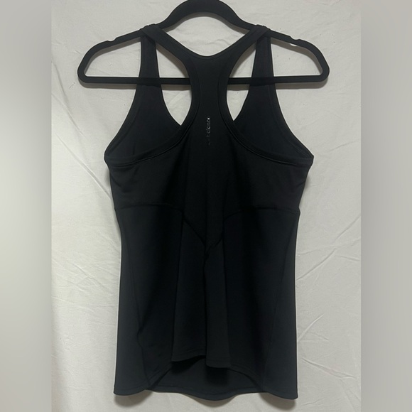 New Balance Black Fitted Racerback Athletic Running Tank Top Activewear Yoga Gym - Picture 5 of 9